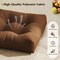 Set of 2 Outdoor Indoor Chair Cushions with Thick Cotton Filling and Reversible Design